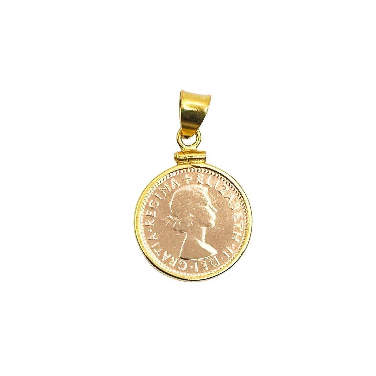 Australian Rose Gold Sixpence Gold Filled Bezel - Vintage Spirit - Handcrafted Coin Creations