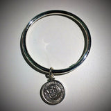 Australian Shilling Sterling Silver Bangle - Vintage Spirit - Handcrafted Coin Creations