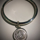 Australian Shilling Sterling Silver Bangle - Vintage Spirit - Handcrafted Coin Creations