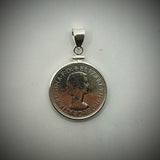 Australian Shilling Sterling Silver Bezel - Vintage Spirit - Handcrafted Coin Creations