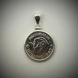 Australian Shilling Sterling Silver Bezel - Vintage Spirit - Handcrafted Coin Creations