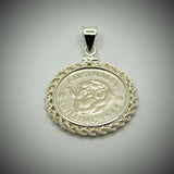 Australian Shilling Sterling Silver Twisted Rope Bezel - Vintage Spirit - Handcrafted Coin Creations