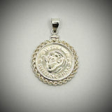 Australian Shilling Sterling Silver Twisted Rope Bezel - Vintage Spirit - Handcrafted Coin Creations