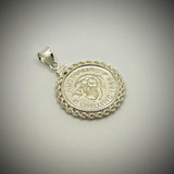 Australian Shilling Sterling Silver Twisted Rope Bezel - Vintage Spirit - Handcrafted Coin Creations