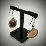 Australian Sixpence Rose Gold Plated Earrings - Vintage Spirit - Handcrafted Coin Creations