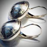 Australian Threepence Leverback Earrings - Vintage Spirit - Handcrafted Coin Creations