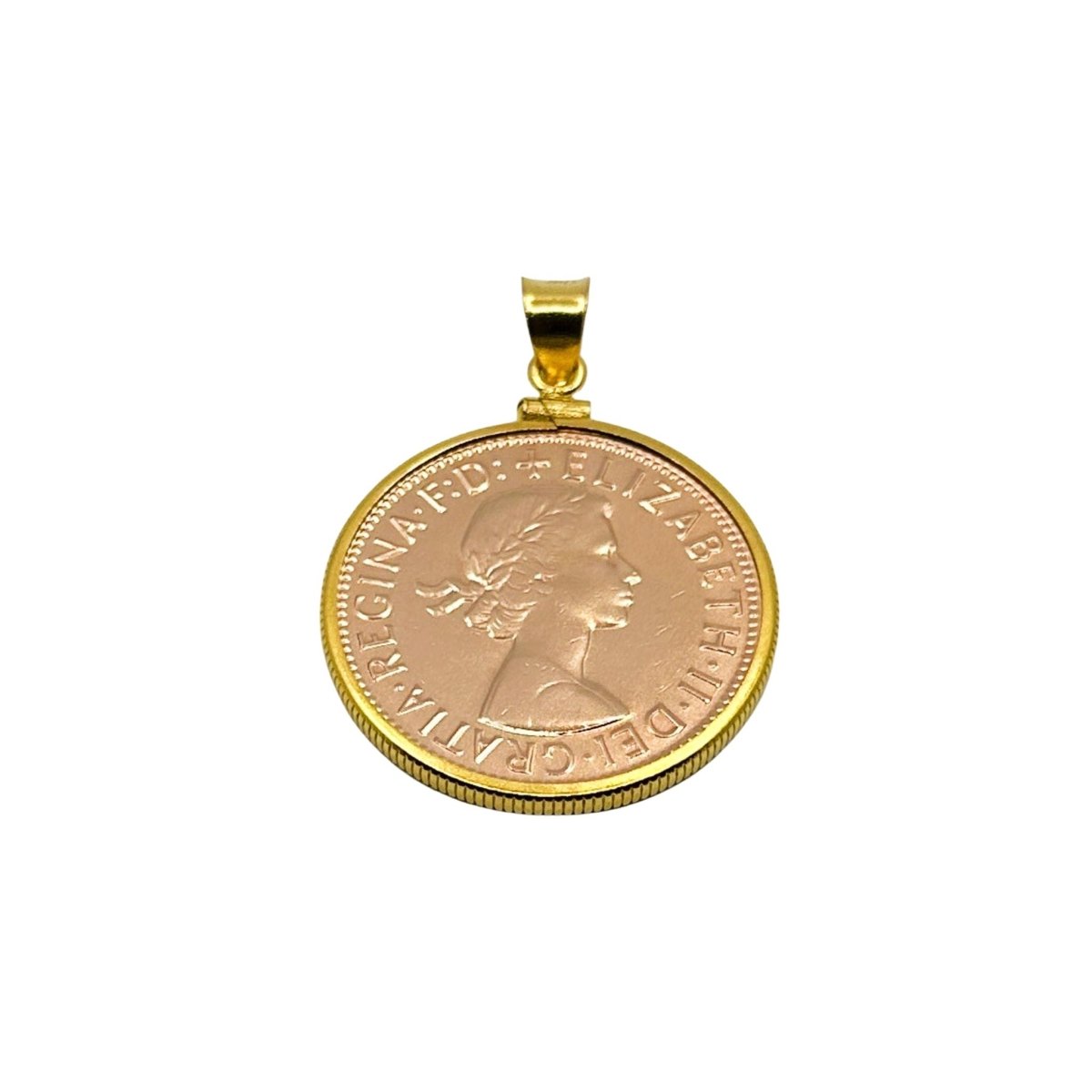 Rose Gold Australian Penny Yellow Gold Filled Bezel - Vintage Spirit - Handcrafted Coin Creations
