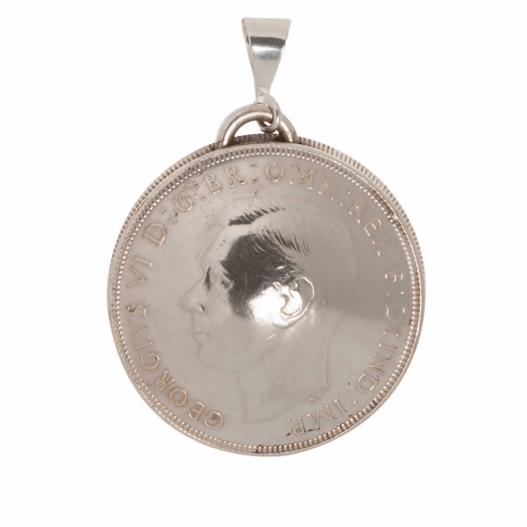 1937 Australian Crown Handcrafted Domed Pendant - Vintage Spirit - Handcrafted Coin Creations