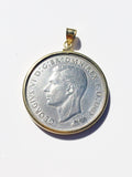1937 Australian Crown Yellow Gold Filled Bezel - Vintage Spirit - Handcrafted Coin Creations