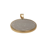 1937 Australian Crown Yellow Gold Filled Bezel - Vintage Spirit - Handcrafted Coin Creations