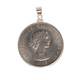 1965 Winston Churchill British Crown Sterling Silver Bezel - Vintage Spirit - Handcrafted Coin Creations
