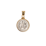 Australian Sixpence housed in a Gold filled Bezel - Choose the Year - front