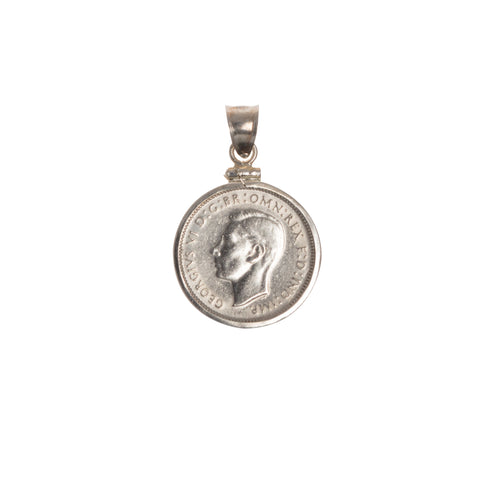 Australian Sixpence - Sterling Silver Bezel - Choose your year - Back