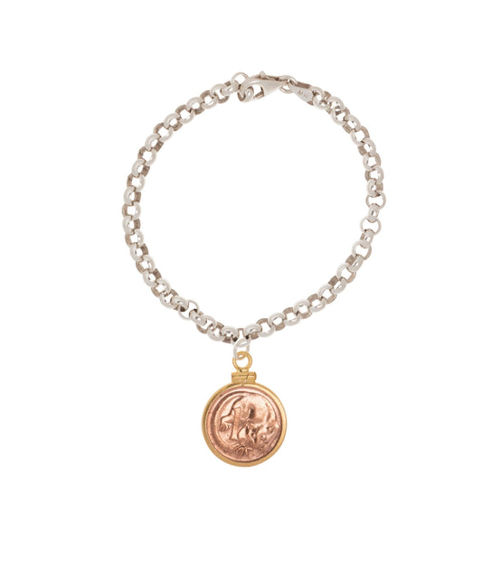 Australian 1 Cent Fine Belcher Bracelet - Vintage Spirit - Handcrafted Coin Creations
