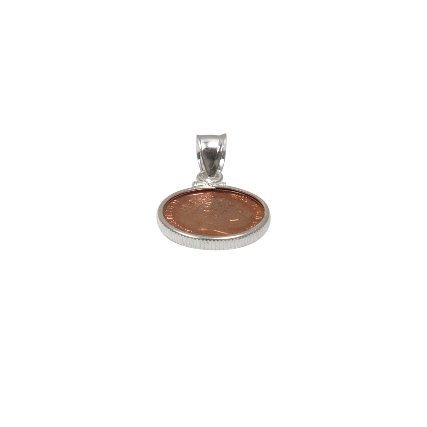 Australian 1 Cent Sterling Silver Bezel - Vintage Spirit - Handcrafted Coin Creations