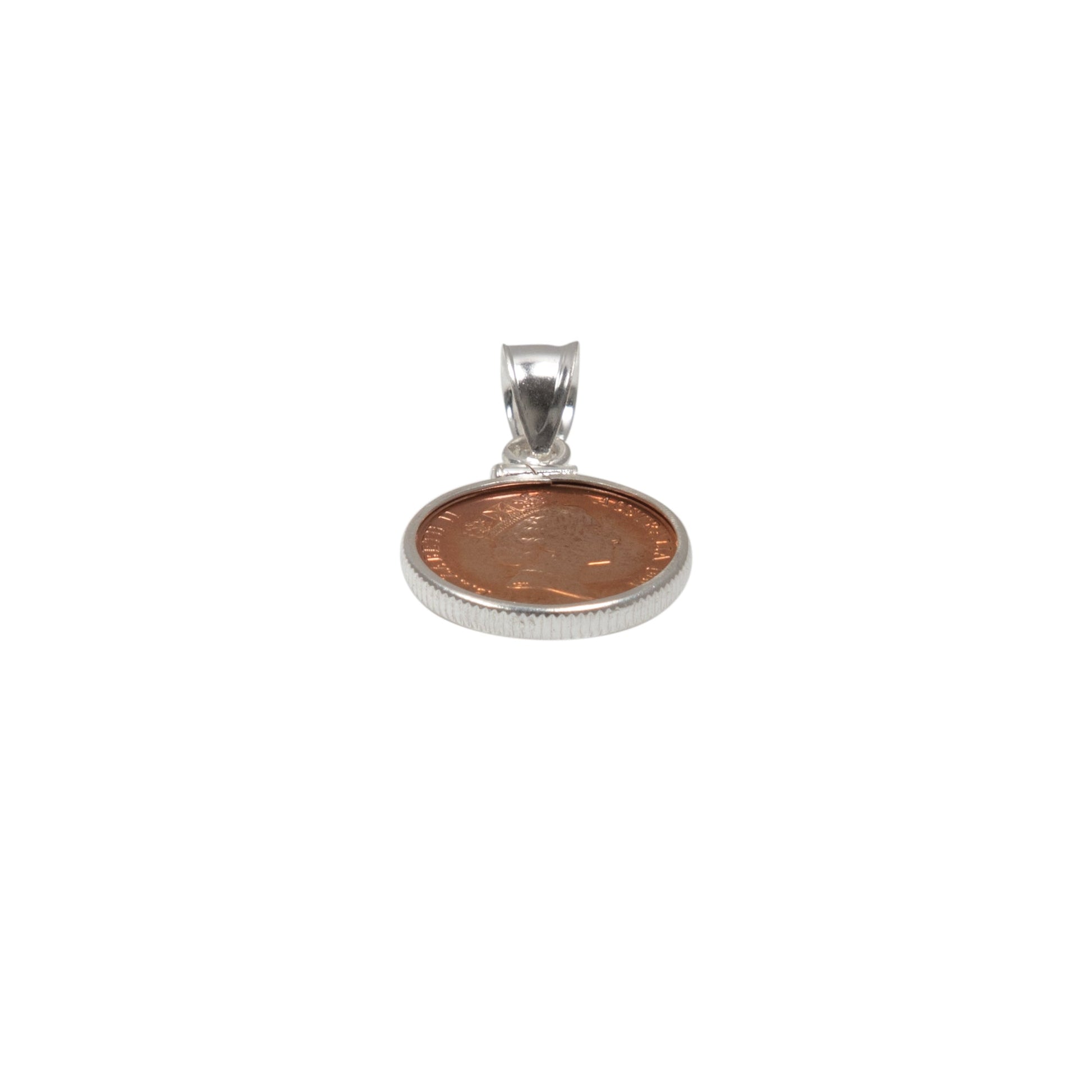 Australian 1 Cent Sterling Silver Bezel - Vintage Spirit - Handcrafted Coin Creations