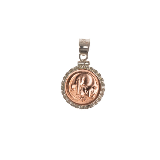 Australian 1 Cent Twisted Rope Bezel - Vintage Spirit - Handcrafted Coin Creations