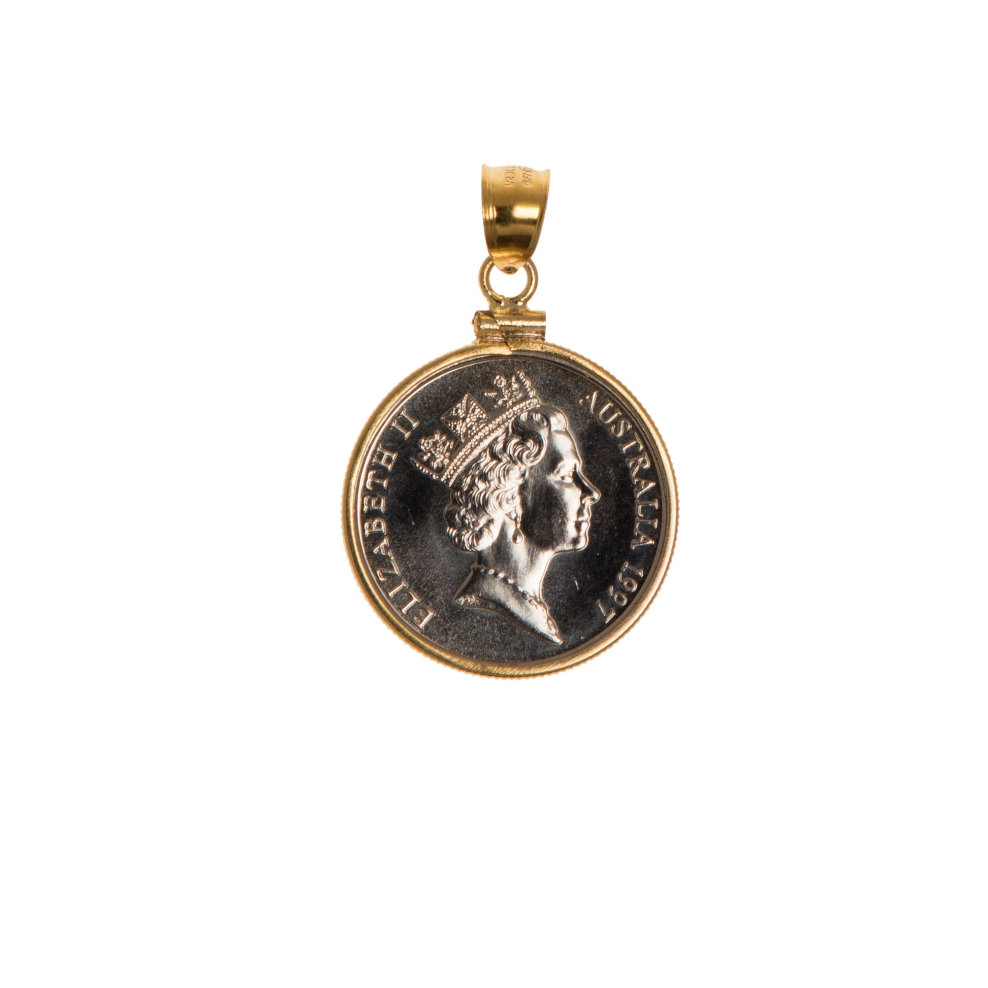 Australian 10 Cent Yellow Gold Filled Bezel - Vintage Spirit - Handcrafted Coin Creations