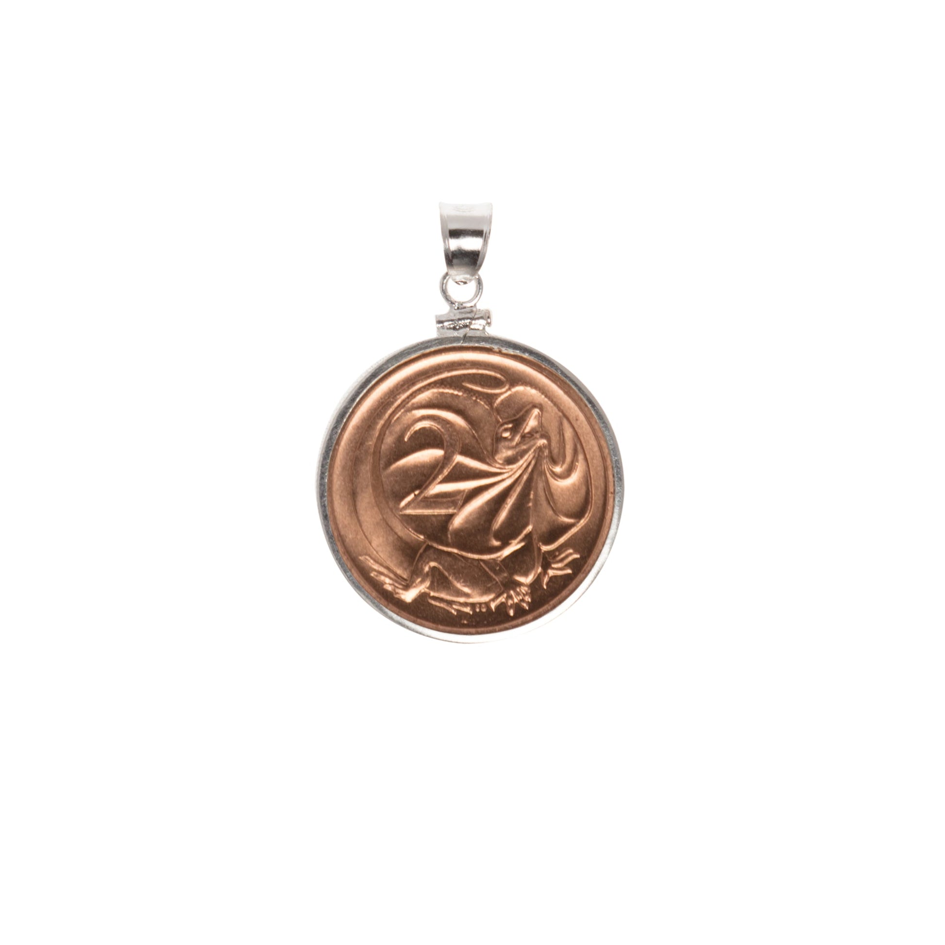 Australian 2 Cent Sterling Silver Bezel - Vintage Spirit - Handcrafted Coin Creations