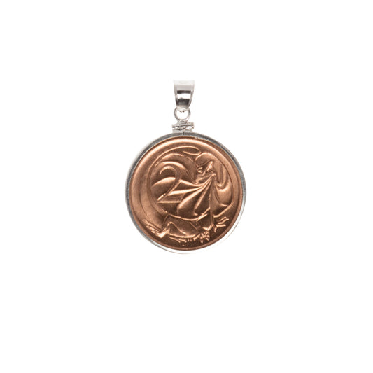 Australian 2 Cent Sterling Silver Bezel - Vintage Spirit - Handcrafted Coin Creations