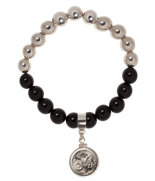 Australian 5 cent 10mm Bead Bracelet - Vintage Spirit - Handcrafted Coin Creations