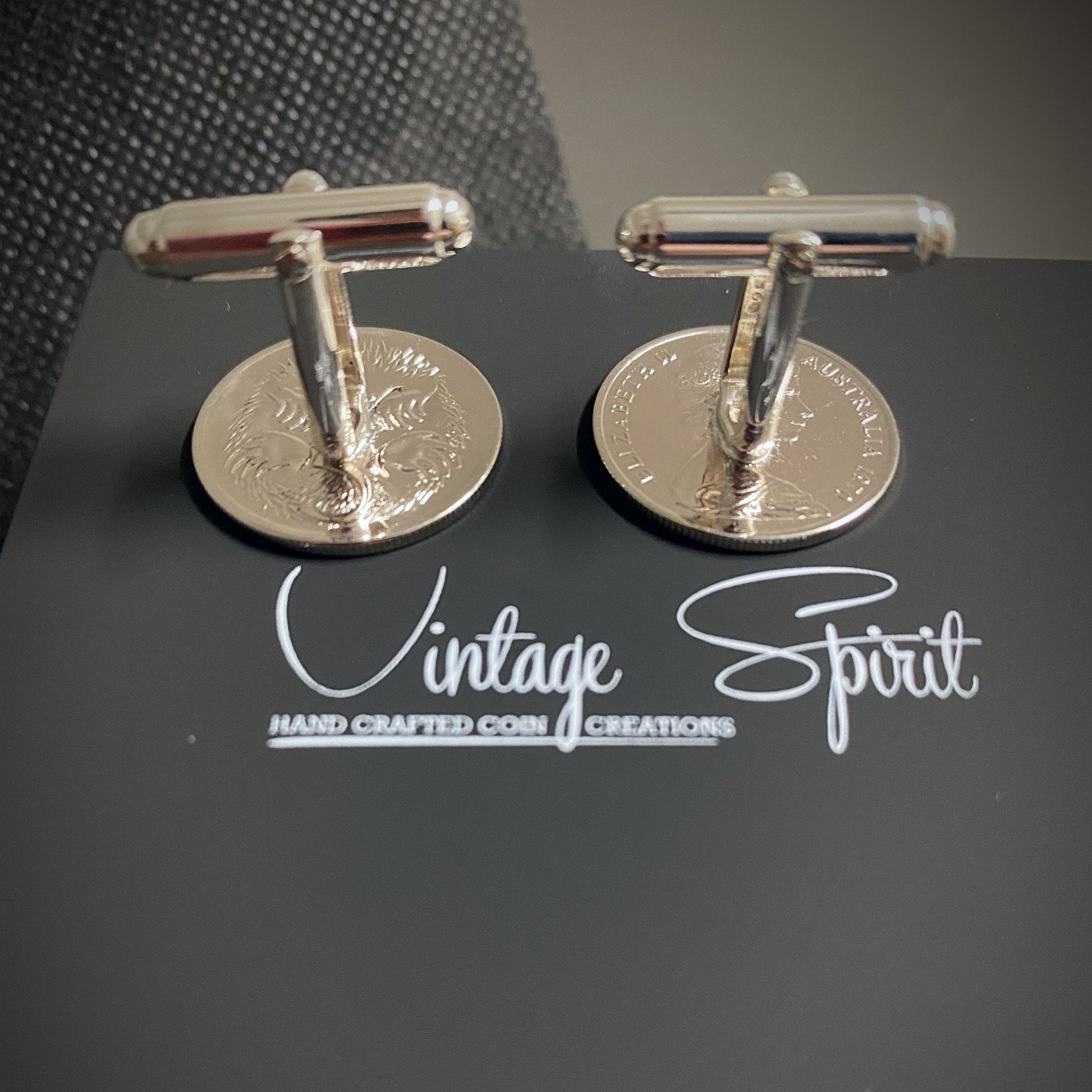 Australian 5 Cent Cufflinks - Vintage Spirit - Handcrafted Coin Creations