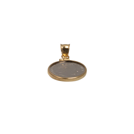 Australian 5 Cent Yellow Gold Filled Bezel - Vintage Spirit - Handcrafted Coin Creations
