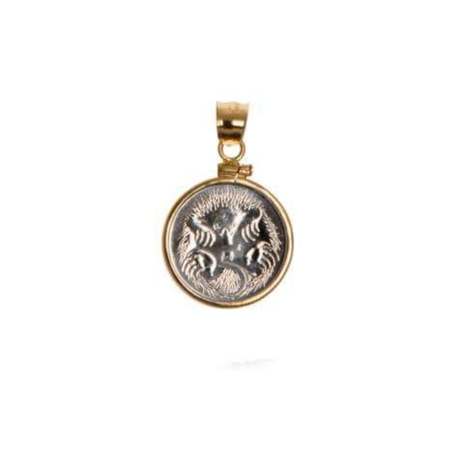Australian 5 Cent Yellow Gold Filled Bezel - Vintage Spirit - Handcrafted Coin Creations