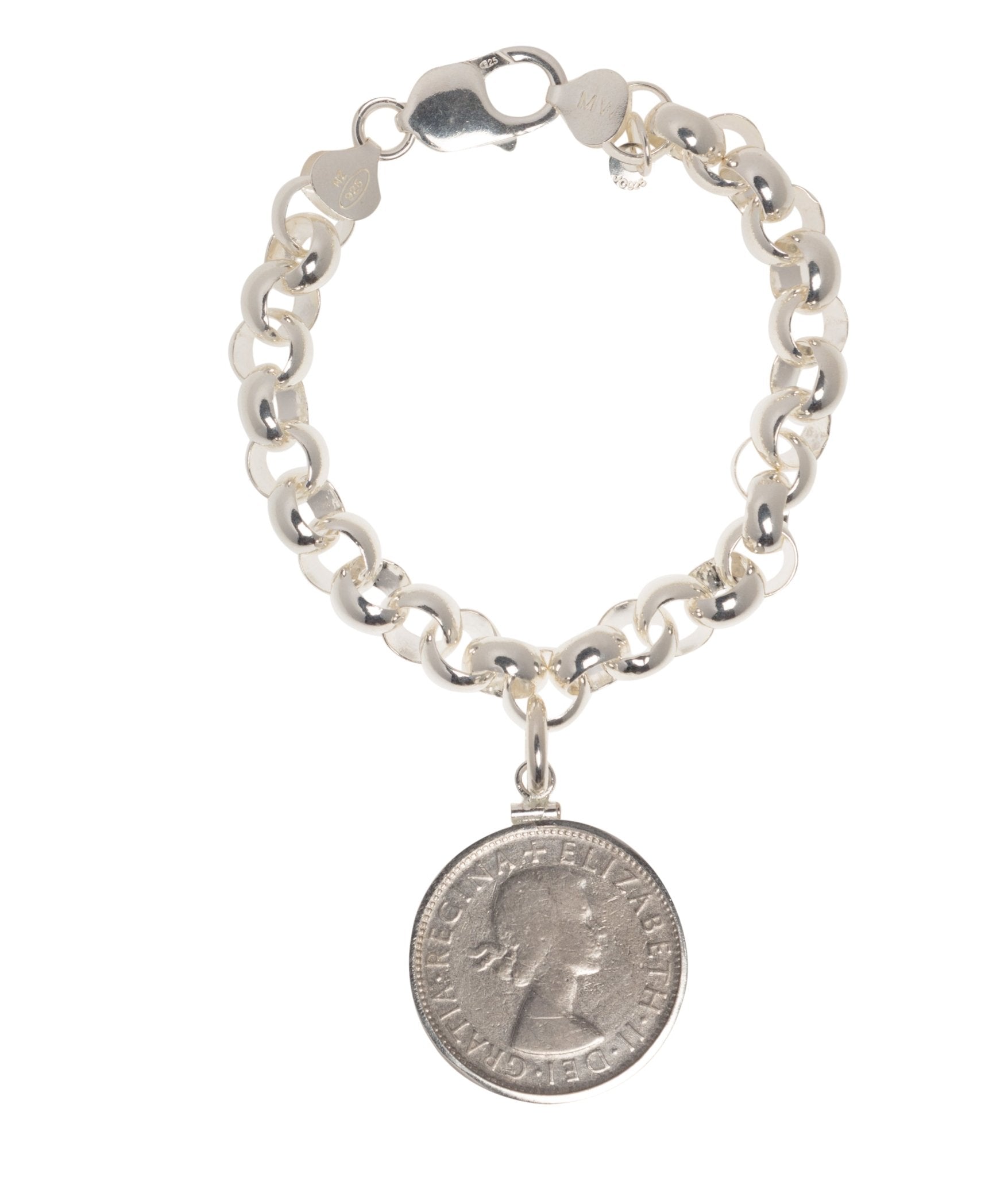 Australian Florin Belcher Bracelet - Vintage Spirit - Handcrafted Coin Creations