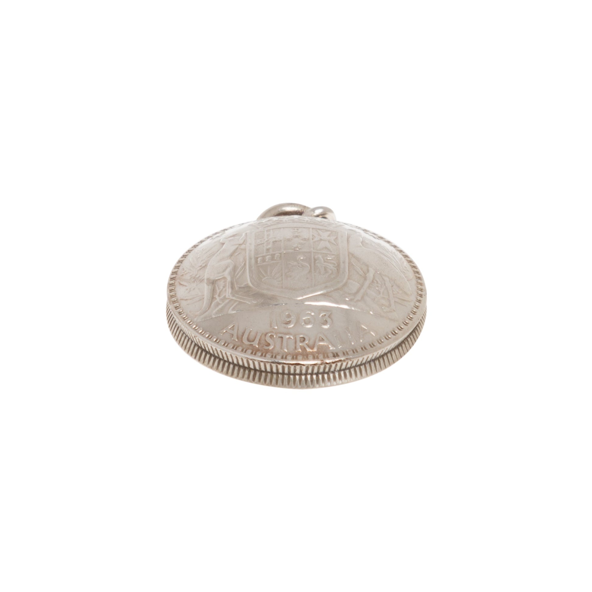 Australian Florin Handcrafted Domed Pendant - Vintage Spirit - Handcrafted Coin Creations
