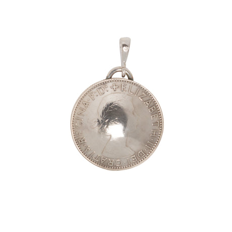 Australian Florin Handcrafted Domed Pendant - Vintage Spirit - Handcrafted Coin Creations