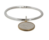 Australian Florin Sterling Silver Bangle - Vintage Spirit - Handcrafted Coin Creations