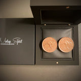 Australian Half Penny Cufflinks - Vintage Spirit - Handcrafted Coin Creations
