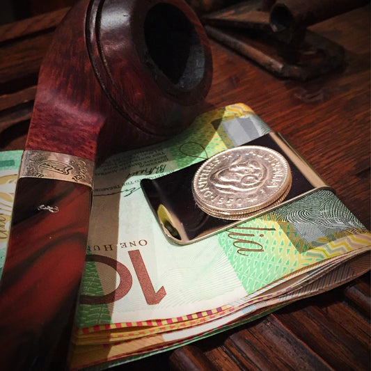 Australian Shilling Money Clip - Vintage Spirit - Handcrafted Coin Creations