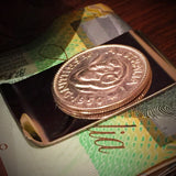 Australian Shilling Money Clip - Vintage Spirit - Handcrafted Coin Creations