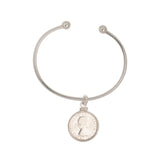 Australian Sixpence Cuff Bracelet - Vintage Spirit - Handcrafted Coin Creations