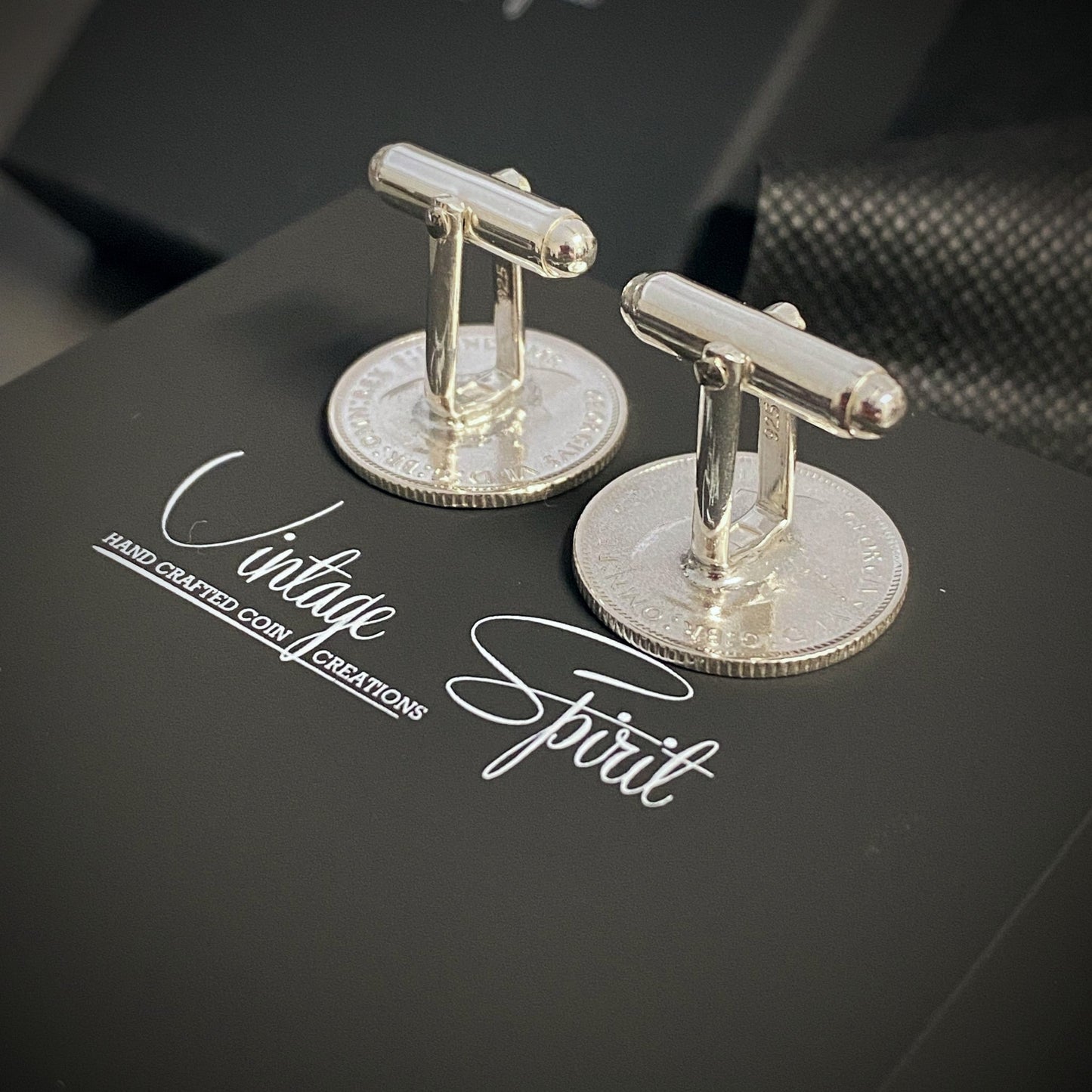 Australian Sixpence Cufflinks - Vintage Spirit - Handcrafted Coin Creations
