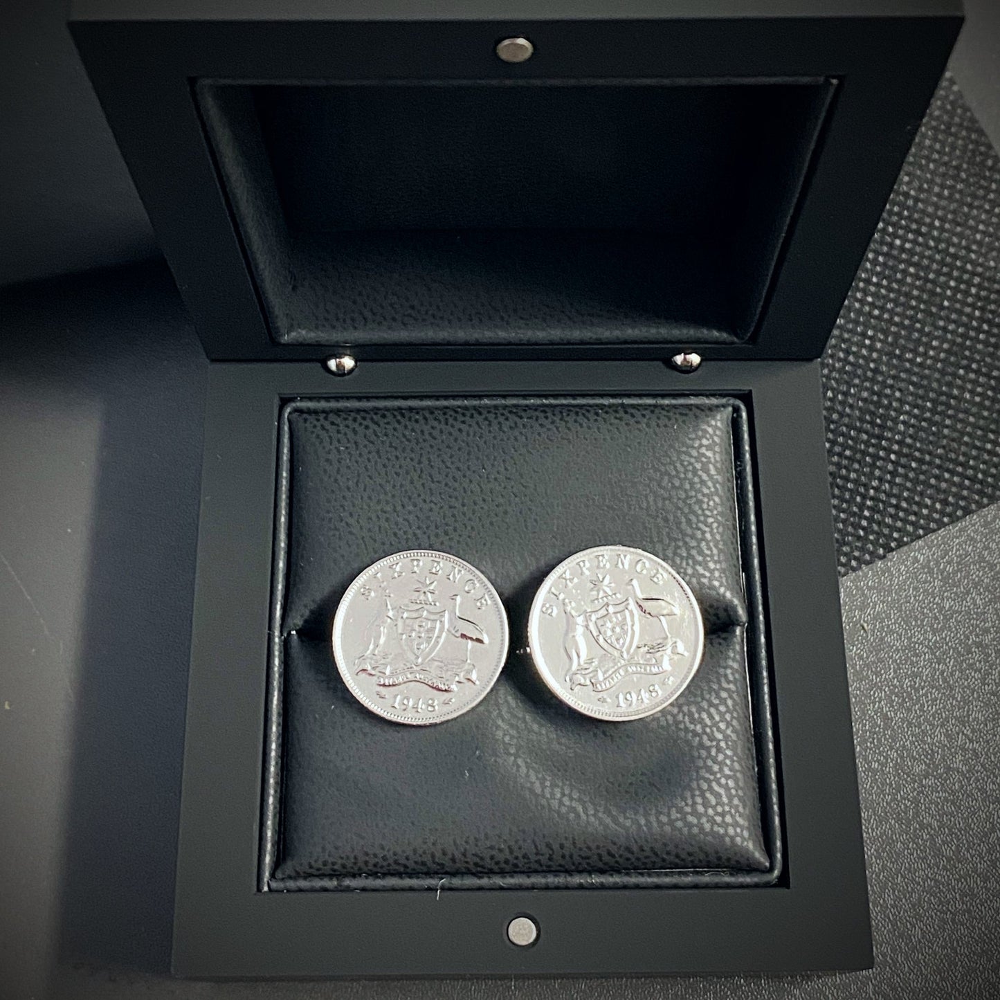 Australian Sixpence Cufflinks - Vintage Spirit - Handcrafted Coin Creations