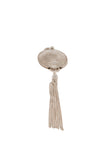 Australian Sixpence Domed Pendant with Tassel - Vintage Spirit - Handcrafted Coin Creations