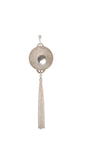 Australian Sixpence Domed Pendant with Tassel - Vintage Spirit - Handcrafted Coin Creations