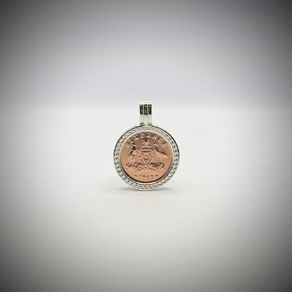 Australian Sixpence VS Pendant Rose Gold – Vintage Spirit