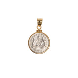 Australian Sixpence Yellow Gold Filled Bezel - Vintage Spirit - Handcrafted Coin Creations