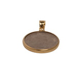 British Florin Yellow Gold Filled Bezel - Vintage Spirit - Handcrafted Coin Creations