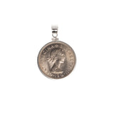 British Shilling Sterling Silver Bezel - Vintage Spirit - Handcrafted Coin Creations