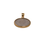British Shilling Yellow Gold Filled Bezel - Vintage Spirit - Handcrafted Coin Creations