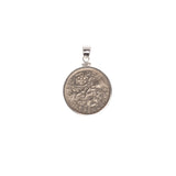 British Sixpence Sterling Silver Bezel - Vintage Spirit - Handcrafted Coin Creations